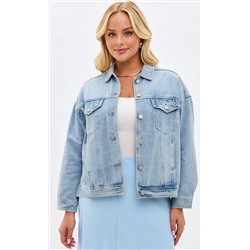 Куртка джинс F112-1209b l.blue
