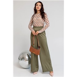 Лонгслив АВ-08 горох на бежевом