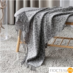 Prime Prive ХУГО Плед сер. 140х200+10х2 см, 1 пр., 100% акрил