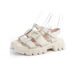 08-PEY195-2 BEIGE Босоножки женские (натуральная кожа)