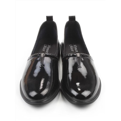 06-M17-5 BLACK Туфли женские (натуральная кожа)