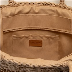 Сумка женская SL Home, ручное плетение, хлопок, длина ручек 18.5 см, 40×27 см