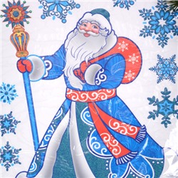 Наклейка новогодняя 41х29 Дед мороз / 610-128 /уп 12/300/