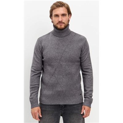 Водолазка F421-1528 grey melange