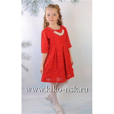 2192 Платье Angel mind кружевное Темно-синий/152