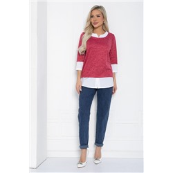 Джемпер Нежный акцент (коралловый) Б12617-4