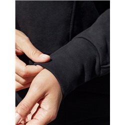 Джемпер с воротом на молнии из петельчатого  футера трехнитки с эластаном