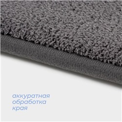 Коврик для ванной и туалета SAVANNA Bath, 40×60 см, графитовый