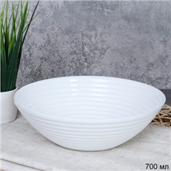 Тарелка глубокая суповая 700 мл 190 мм белый рифленая/ LBWW70/6 (white) /уп 48/
