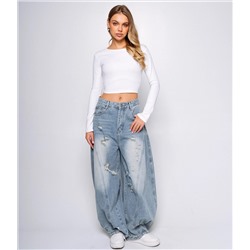 Джинсы #КТ3953 (1), голубой