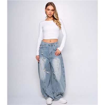 Джинсы #КТ3953 (1), голубой