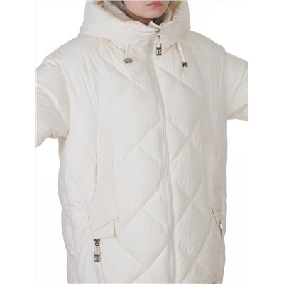 8811 MILK WHITE Куртка зимняя женская (150 гр. холлофайбер)