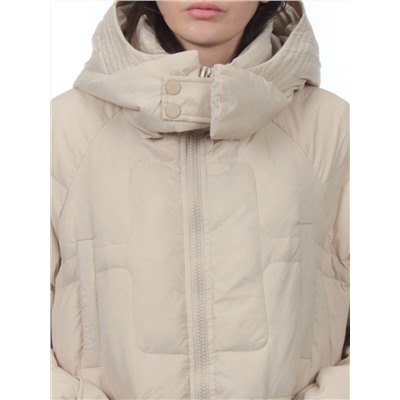 3061 BEIGE Пуховик зимний женский (80% пух, 20% перо)