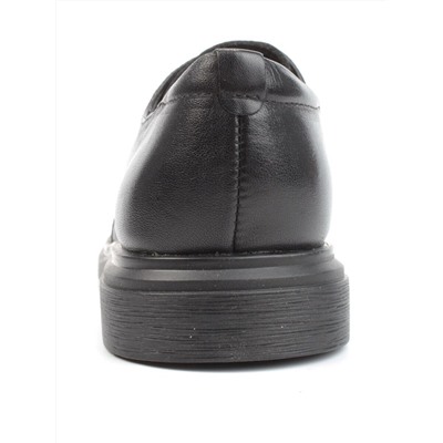 03-DYL60-1 BLACK Полуботинки женские (натуральная кожа)