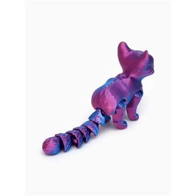 3Д - печатная игрушка «Котик», подвижная, цвет МИКС