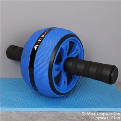 Ролик для пресса Woohooo Аthletic Wheel / + коврик для коленей / 16X9 / синий / уп20
