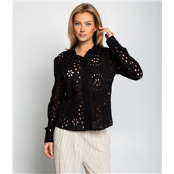 Блуза #ОКТ086009, чёрный