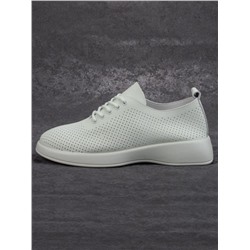 03-YD8-3D LT. GREEN Полуботинки женские (натуральная кожа)