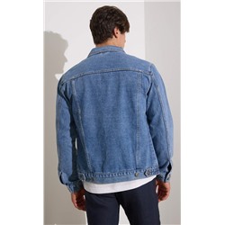 Куртка джинс P011-1336Rus middle blue
