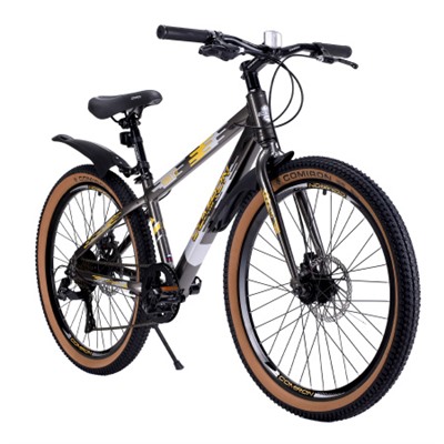 Велосипед 24" рама 13" 8sp COMIRON REBEL ригид чёрный