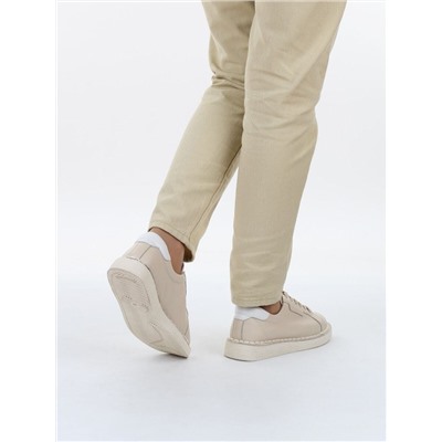03-XKL22-033 BEIGE Полуботинки женские (натуральная кожа)