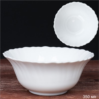 Салатник 350 мл 130 мм Тюльпан белый  NHW50T (WHITE) (уп72)