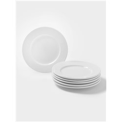 Десертные тарелки Magistro Basic bistro, d=16,5 см, набор 6 шт, белые