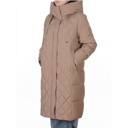 8353 BEIGE Пальто зимнее женское (200 гр. холлофайбер)