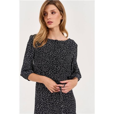 LeNata 12354 рисунок-на-черном, Платье