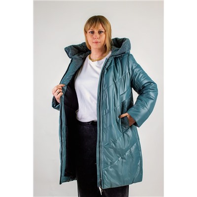 Куртка удлиненная с верблюжьей шерстью арт. 219 НАТАЛИ, 1196378