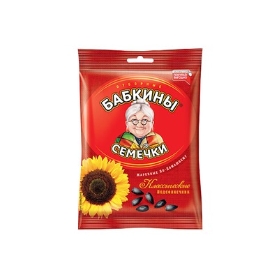 «Бабкины семечки», семечки отборные, жареные, 100 г