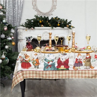 Новогодний Набор сервировочных салфеток Этель Winter holidays, 40х40см 4 шт