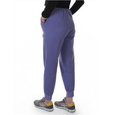 2621 LILAC Штаны спортивные утепленные женские (85% хлопок, 10% полиэстер, 5% спандекс)