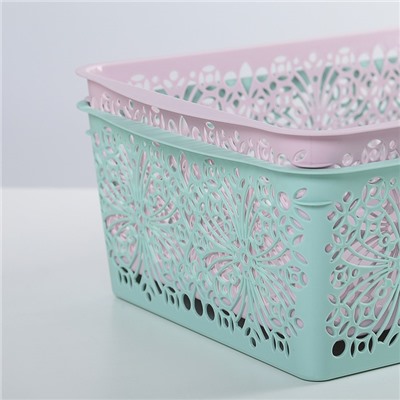Корзина для хранения Floral, 30×19.5×9.5 см, МИКС