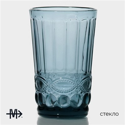 Набор стаканов Magistro «Ла-Манш», 350 мл, 8×12.5 см, 6 шт., стекло, синий