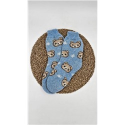 Шерстяные носки круговой вязки с рисунком