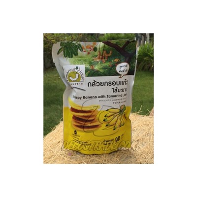 Банановые чипсы с джемом из тамаринда, Tamarind House Grispy Banana Chips with Tamarind Jam, 90 гр