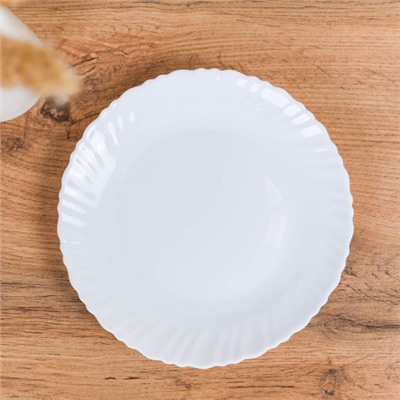 Тарелка плоская 190 мм десертная Классика белая  LHP-75 (WHITE)O30075CE (уп72) 735091