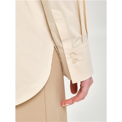 Блузка прямая в цвете экрю