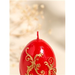 Свеча декоративная «Пасхальное яйцо вензельное», 4.5×10 см, 85 г