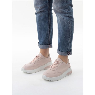 03-YH262-2 PINK Кроссовки женские (натуральная кожа)