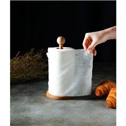 Держатель для кухонных бумажных полотенец Доляна, 13×25 см, бук, цвет и рисунок микс