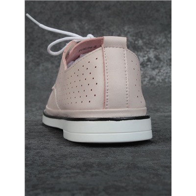 03-PDXL94-2 PINK Полуботинки женские (натуральная кожа)