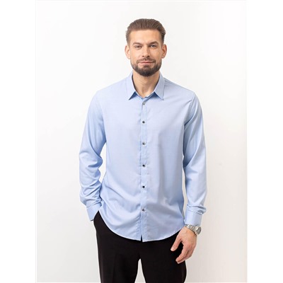 003J Мужская рубашка JenTa голубой