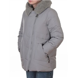M-8866 GRAY Куртка зимняя женская (150 гр. холлофайбер)
