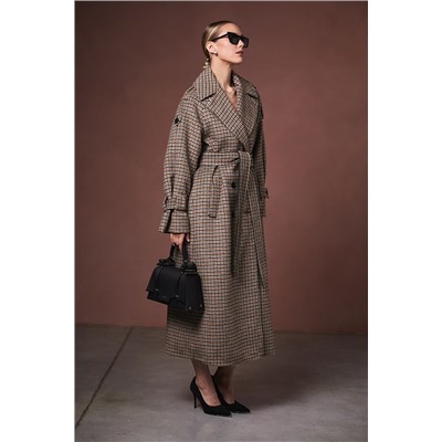 Пальто женское темно-бежевый