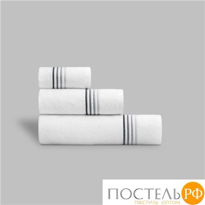 TOGAS ЛИНАРИ бел-сер Полотенце 40х60, 100% хлопок, 550 г/м2