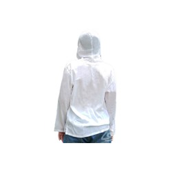 Хлопковая тайская рубашка с капюшоном Cotton White Shirt With Hood Style