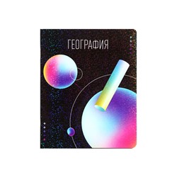 Тетрадь предметная Calligrata TOP «Абстракция», 48 листов в клетку, «География»