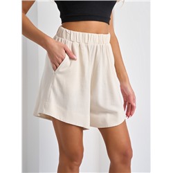 Шорты льняные с карманами